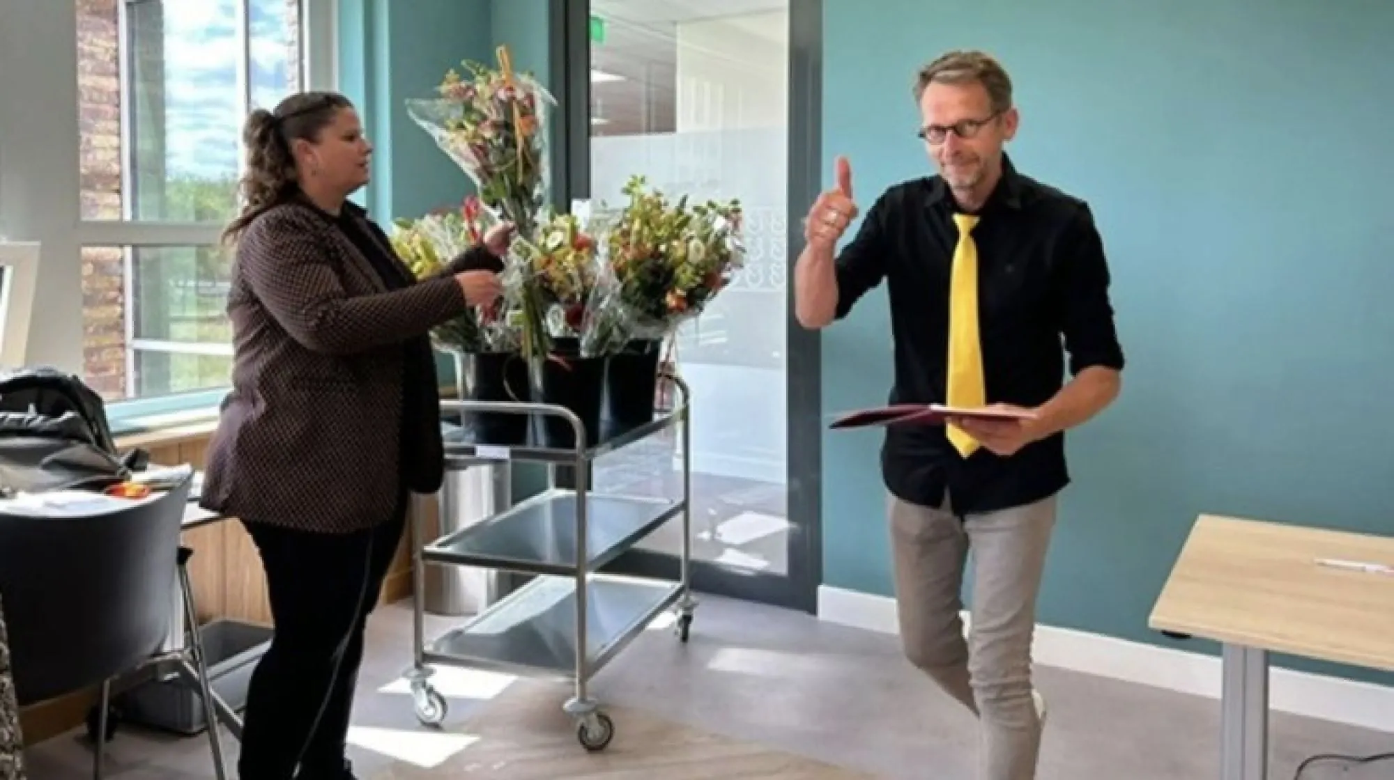 Henk Koerselman uit Laren officieel Ambassadeur voor de Gehandicaptenzorg