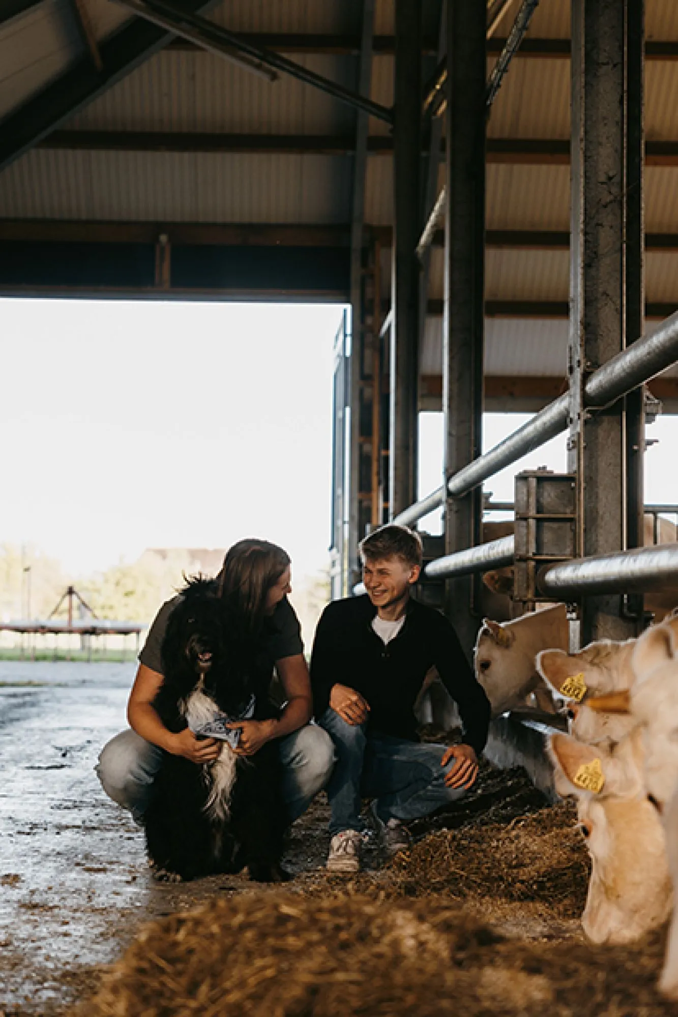 Het gezin achter - Boerderij  CV Stevens