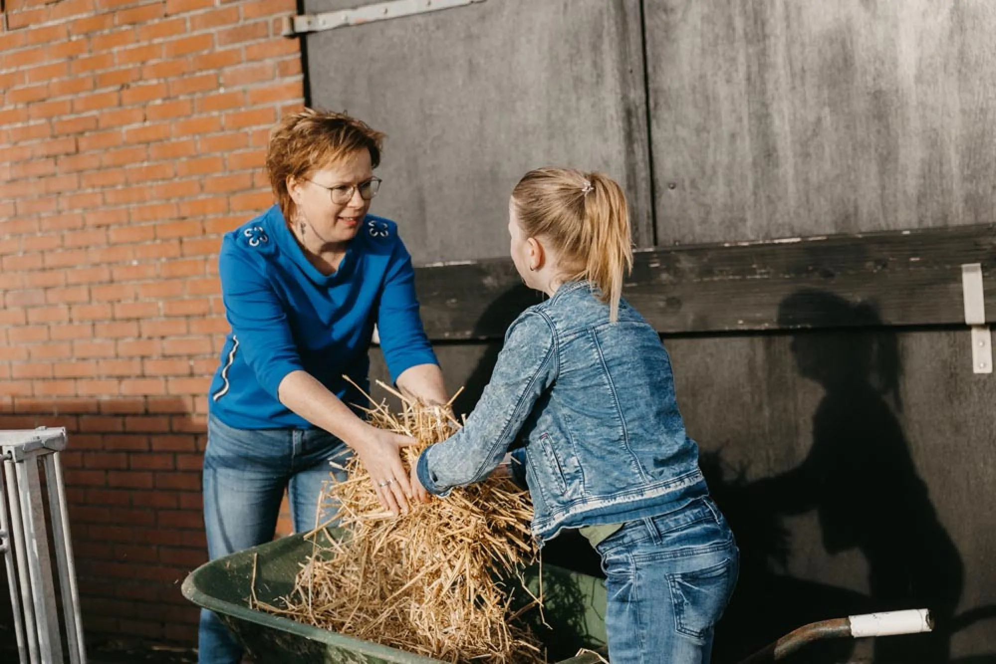 De boer op